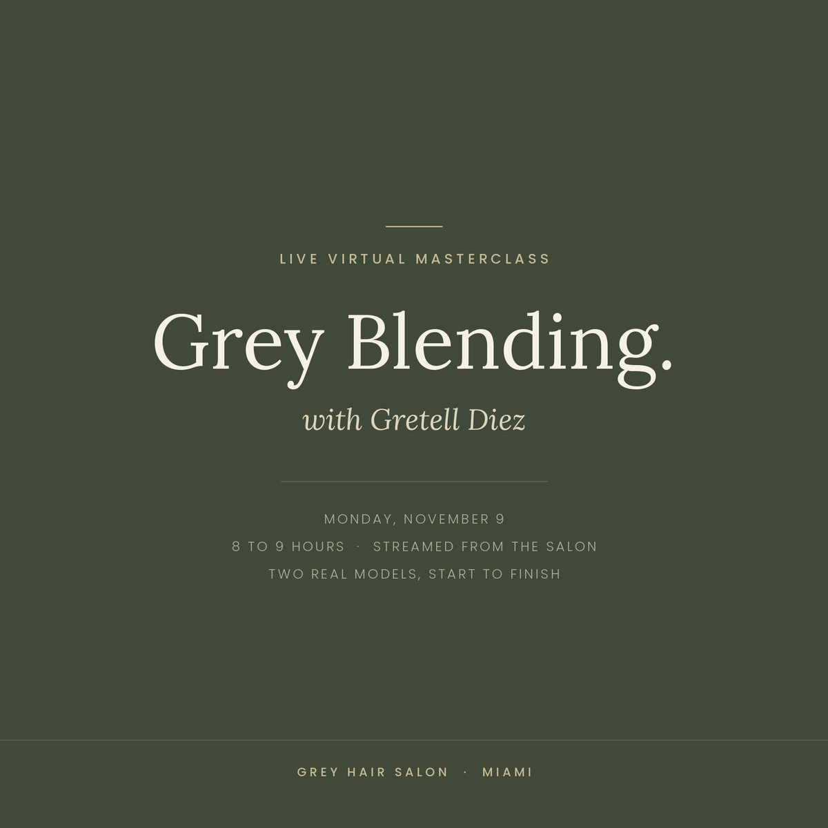 Grey Blending con Gretell Diez — Masterclass en Vivo $525 precio exclusivo de September