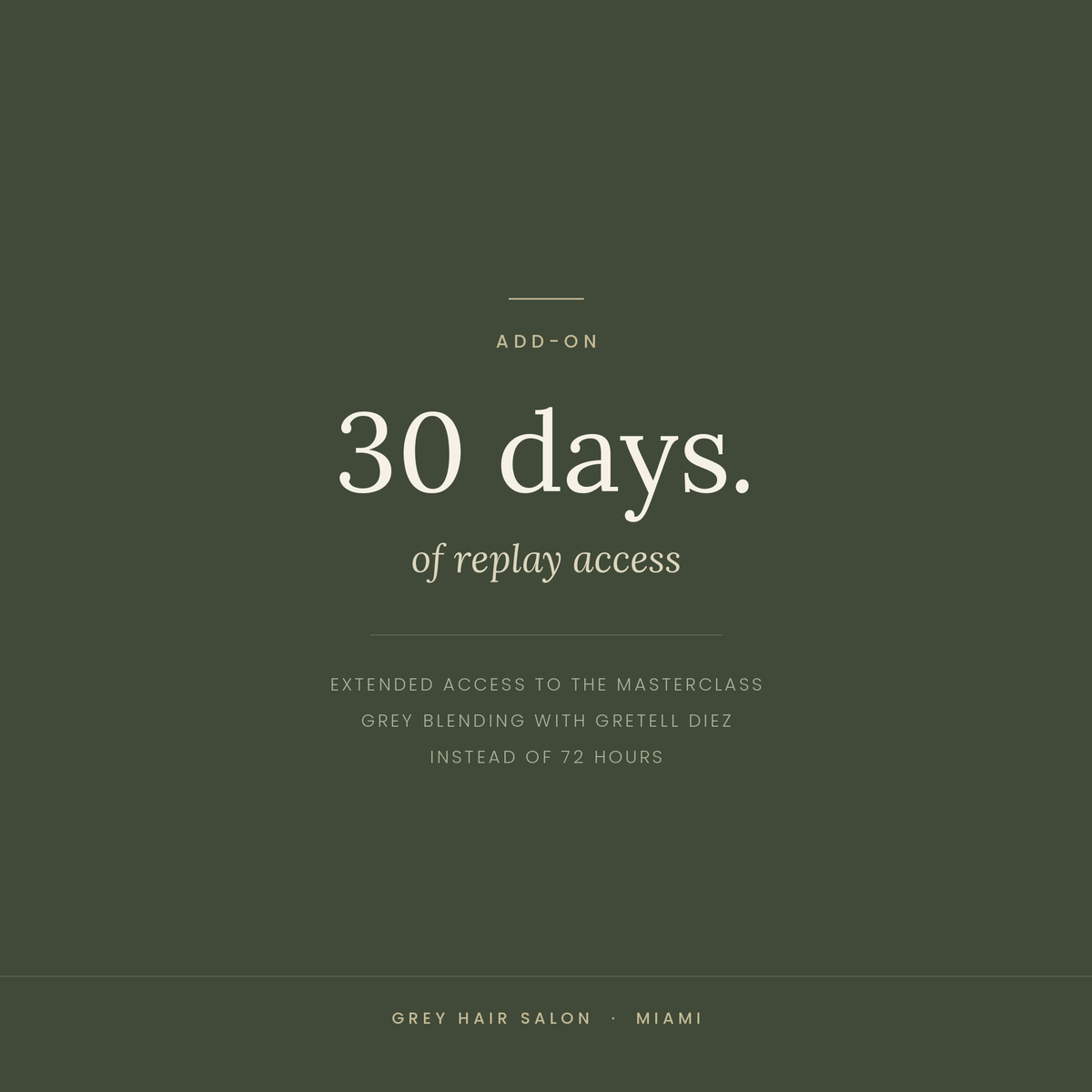 30-Day Replay Add-On — Grey Blending Masterclass